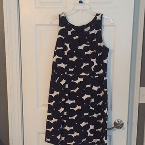 Loft navy and white dress.